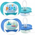 Philips Avent šidítko Ultra air Text chlapec 2 ks modrá – Sleviste.cz