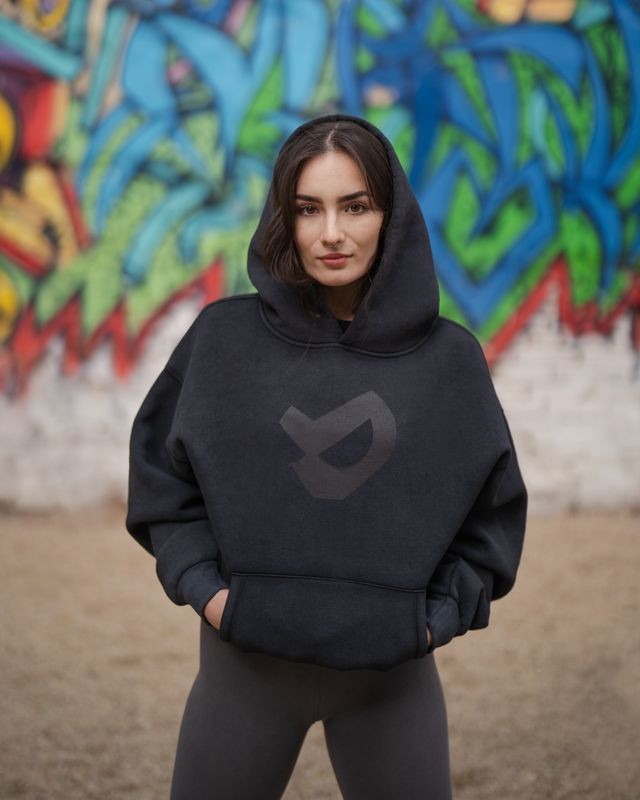 Vilgain Hero Mask Oversize Hoodie Černá