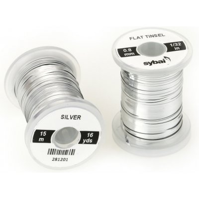 Sybai Plochá Lametka Flat Tinsel Silver 0,8 mm – Hledejceny.cz
