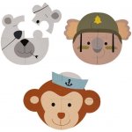 Bo Jungle B Animal puzzle Monkey Bear Koala 3 ks – Zboží Dáma