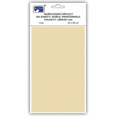 Altima Klasická nažehlovací záplata, textilní bavlněná s nánosem polyetylenu 731-05, smetanová, 43x20cm – Zboží Dáma