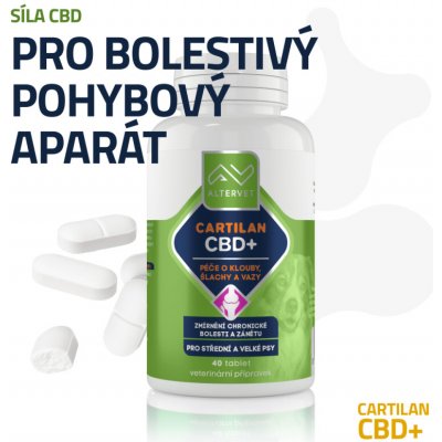 Altervet Cartilan CBD+ 60 g 40 tbl – Sleviste.cz