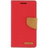 Pouzdro a kryt na mobilní telefon Apple Pouzdro Mercury Canvas diářové Apple iPhone 6 4.7 Red