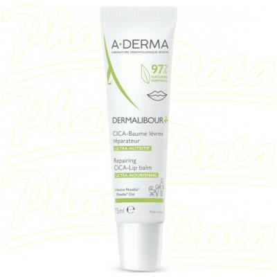 A-DERMA Dermalibour+ CICA Balzám na rty 15 ml – Zboží Dáma