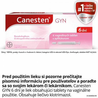 CANESTEN GYN 6 DNÍ VAG 0,01G/G VAG CRM 35G+APL – Zboží Mobilmania