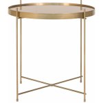 Nordic Living Emeli 48 cm zlatý kulatý skleněný – Zboží Dáma