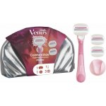 Gillette Venus Comfortglide Sugarberry Miami dámský holicí strojek s držákem do sprchy 1 ks + náhradní břity 3 ks + kosmetická taška – Zbozi.Blesk.cz