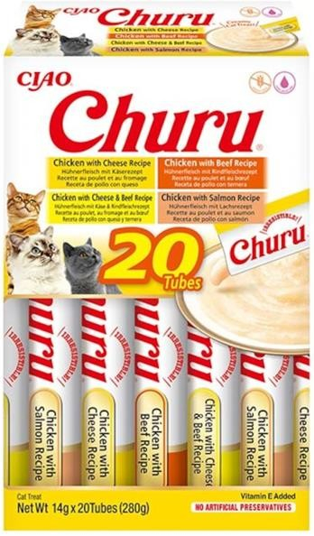 Inaba Churu Cat Snack kuře a hovězí 20 x 14 g