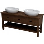 Erra Brand umyvadlová skříňka 160x73x50cm, mořený smrk BA161 – Hledejceny.cz