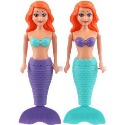 TEDDIES Mermaid Mořská panna do vody na natažení na klíček plast 18cm na kartě – Zboží Dáma