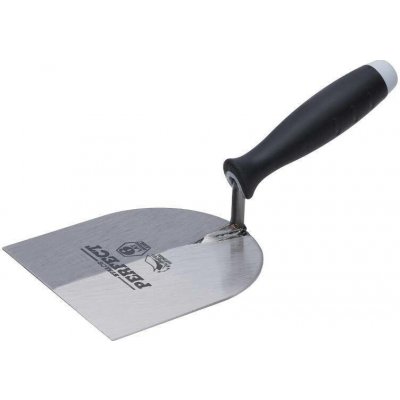Lžíce štukatérská, 100 mm, kalená nerezová ocel, dvoukomponentní rukojěť, STALCO PERFECT – Hledejceny.cz