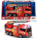 Dickie AS Hasičské auto 36cm světlo a zvuk ruční pumpa stříkačka – Zboží Dáma
