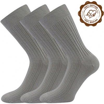 Lonka ponožky Zebran 3 pár sv.šedá – Zboží Mobilmania