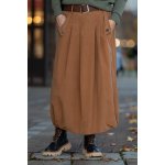 Italy fashion Manšestrová sukně NESIE Khaki – Hledejceny.cz