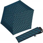 Doppler Mini Slim Carbonsteel Twister dámský plochý skládací deštník modrý – Zboží Mobilmania