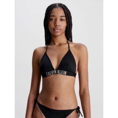 Calvin Klein dámské plavky horní díl Triangle Bikini Top Intense Power KW0KW01824BEH černá – Zboží Mobilmania