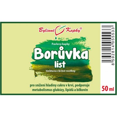 Bylinné kapky Pavlovy Borůvka list tinktura 50 ml – Hledejceny.cz