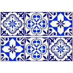 Samolepicí dekorace Retro kachličky SM-3448 rozměry 42,5 x 65 cm – Zboží Dáma