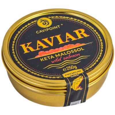 CAVIPOINT kaviár z divok. lososa "KETA GOLD", 250 g – Sleviste.cz