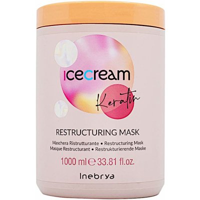 Inebrya Ice Cream Keratin Restructuring Mask 1000 ml – Hledejceny.cz