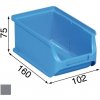 Úložný box Allit Plastové boxy na drobný materiál 102x160x75 mm šedé