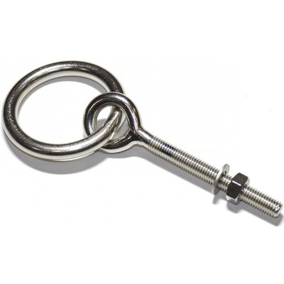 Oko se závitem a kroužkem, nerez A4, M8x90mm – Sleviste.cz