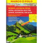 Rakousko, Lichtenštejnsko, Jižní Tyrolsko autoatlas 1:200 000 - Marco Polo – Zboží Mobilmania