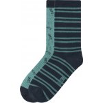 Esmara Kids Dětské ponožky s BIO bavlnou, 2 páry zelená / navy modrá – Zboží Dáma