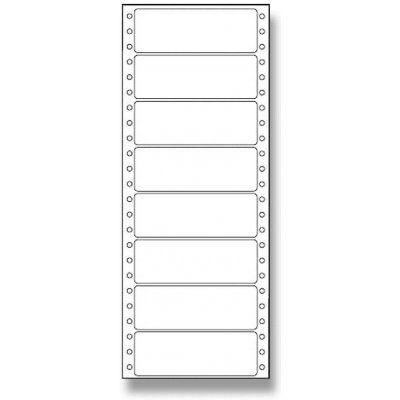 Coveris ETSW100036Y1 tabelační etikety 100 x 36,1 mm jednořadé 25 listů bílé – Zboží Dáma