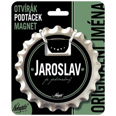 Nekupto Otvírák na pivo, podtácek se jménem - Jaroslav – Zboží Mobilmania