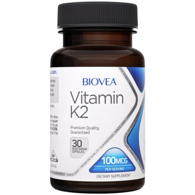 Biovea Vitamín K2 100 mcg 30 kapslí – Hledejceny.cz