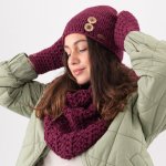 Doke Pletená čepice b nature wine – Zboží Mobilmania