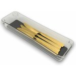 Orion Organizér do šuplíku kuchyně i koupelny, příborník GREY 33 x 9 x 5 cm – Zboží Dáma