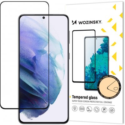 WOZINSKY 5D tvrzené sklo s rámečkem pro Samsung Galaxy S21+ 5G S21 Plus 5G, černá 9111201924215