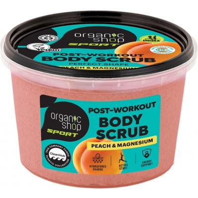 Organic Shop Sport tělový peeling po tréninku boskev a horčík 250 ml – Hledejceny.cz
