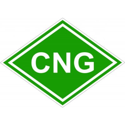 Samolepka - CNG Samolepka - CNG, rozměr 110 x 80 mm, tl. 0.1 mm, Kód: 25456 – HobbyKompas.cz