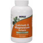 NOW Foods NOW Calcium & Magnesium with Vitamin D-3 and Zinc 240 softgelových kapslí – Hledejceny.cz