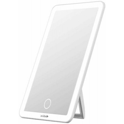 AVIDE Kosmetické zrcadlo s LED osvětlením, 3,5 W, 70 lm, nabíjecí, plynule stmívatelné, 20 × 13 cm – Zboží Dáma