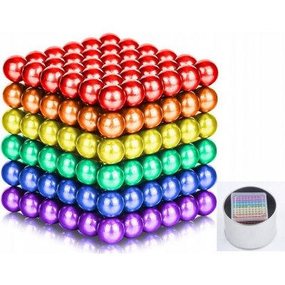 NeoCube Magnetické Kuličky 6 mm velké 216 ks Duhové – Sleviste.cz