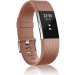 BStrap Silicone Diamond Small řemínek na Fitbit Charge 2, brown SFI002C18 – Zboží Mobilmania