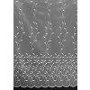 Záclona Mantis tylová záclona 527/601 vyšívané popínavé lístky, s bordurou, bílá, výška 150cm ( v metráži)