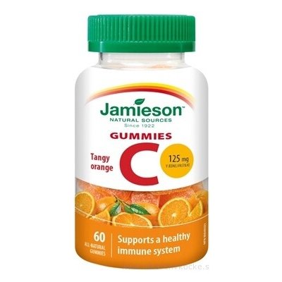 Jamieson Vitamín C Gummies s příchutí pomeranče 60 želé pastilek – Hledejceny.cz