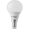 Žárovka V-tac Profesionální LED žárovka E14 P45 4,5W se SAMSUNG čipy 110lm/W, Teplá bílá 2500 3000K