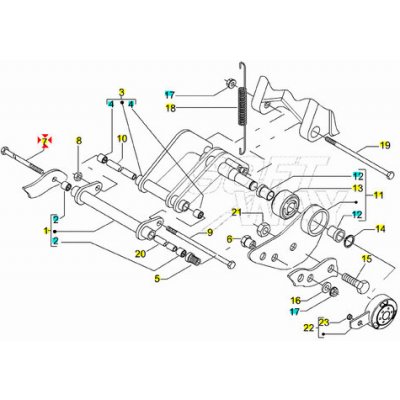 Piaggio Osa uložení motoru č.7 597080 – Sleviste.cz