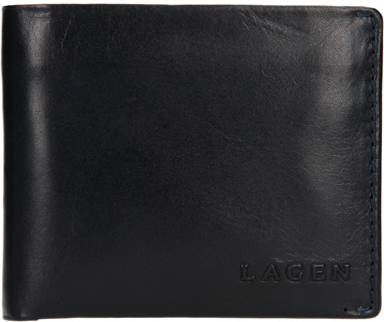 Lagen pánská peněženka kožená TS 508 NAVY