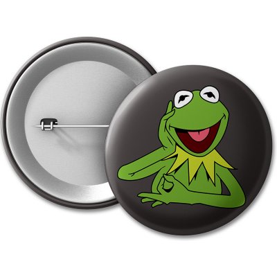 MemeMerch placka Kermit – Zboží Dáma