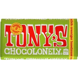 Tony's Chocolonely Mléčná čokoláda krémová s křupavými oříšky 180 g