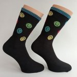 Trepon Dětské sportovní froté ponožky Smajlík, černé – Hledejceny.cz