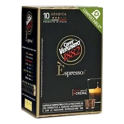 Vergnano Arabica kávové kapsle do Nespresso 10 ks – Hledejceny.cz