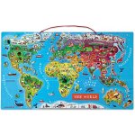 Janod magnetická mapa sveta MAGNETIC WORLD MAP SPANISH VERSION 92 magnetov štátov – Zbozi.Blesk.cz